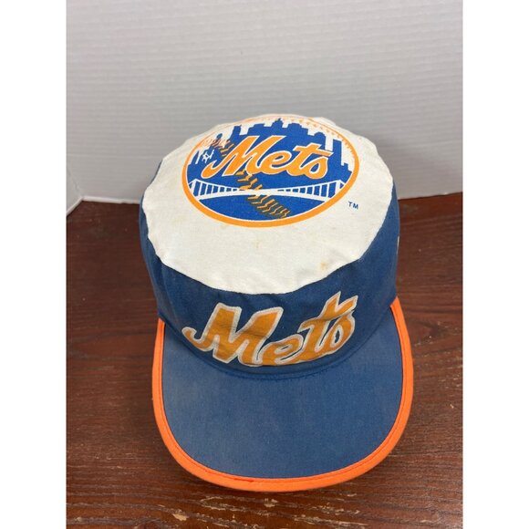 Vintage New York Mets Baseball Cap Blue & White Painters Adjustable Hat X3 - Picture 2 of 7